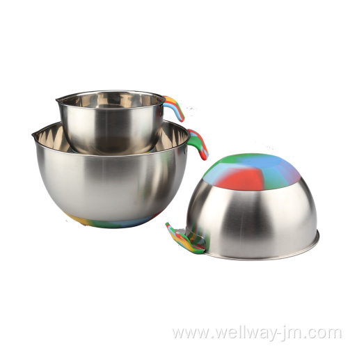 Stainless Steel Nesting Camo Painting Mixing Bowls